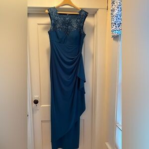 Alex Evenings Teal Formal Long Dress